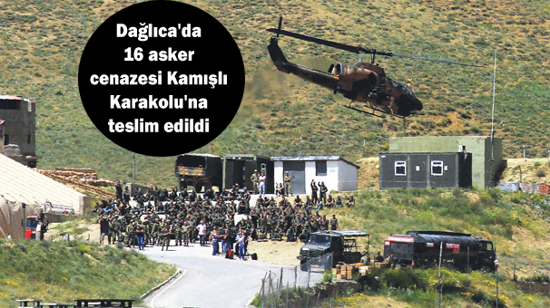 Dağlıca’da 16 asker cenazesi Kamışlı Karakolu’na teslim edildi