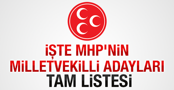 MHP’nin milletvekili aday listesi
