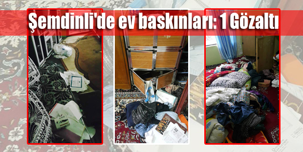 Şemdinli’de ev baskınları: 1 Gözaltı
