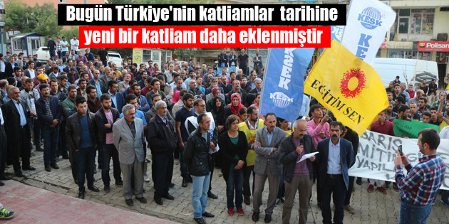 Şemdinli Ankara’daki katliamı kınadı