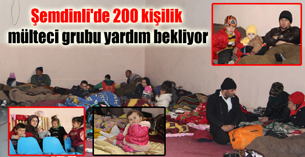 Şemdinli’de 200 kişilik mülteci grubu yardım bekliyor