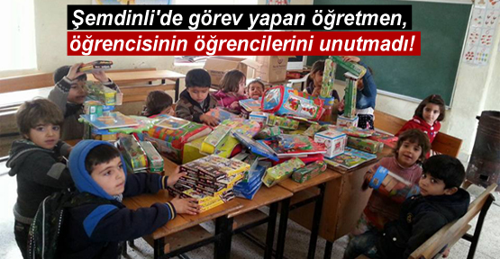 Şemdinli’de görev yapan öğretmenden öğrencisinin öğrencilerine karne hediyesi!