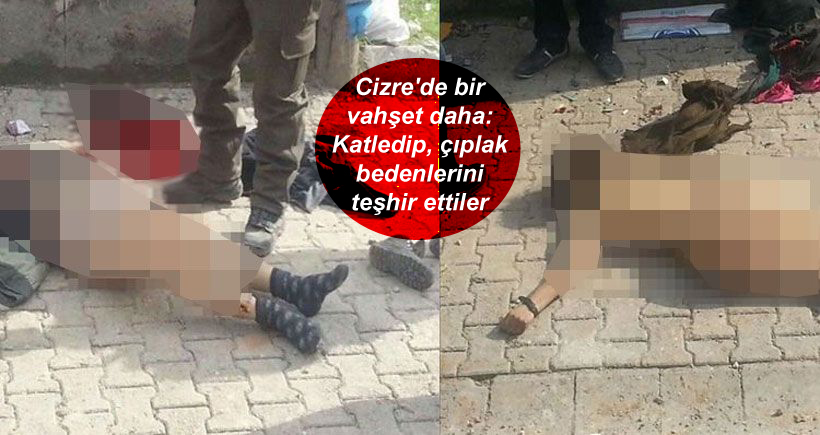 Cizre’de bir vahşet daha: Katledip, çıplak bedenlerini teşhir ettiler