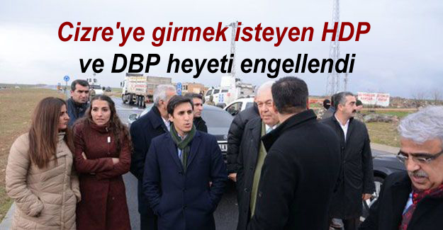 Cizre’ye girmek isteyen HDP ve DBP heyeti engellendi