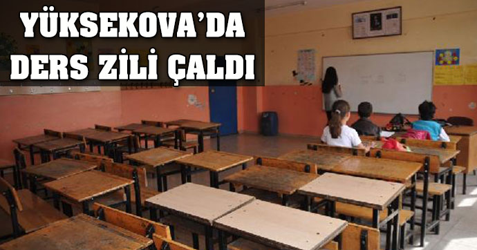 Yüksekova’da ders zili çaldı, birçok sınıf boş kaldı