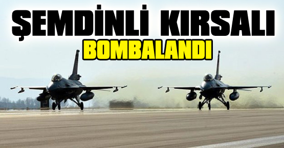 Şemdinli kırsalı bombalandı