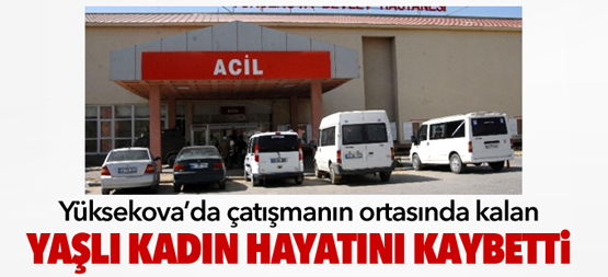 Yüksekova’da çatışmanın arasında kalan kadın hayatını kaybetti