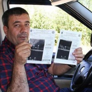 135 saniyede 600 lira ceza yedi!