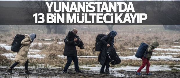 Yunanistan’da 13 bin mülteci kayıp
