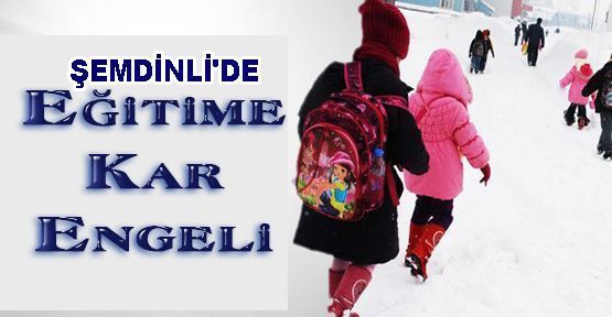 Şemdinli’de okullar tatil edildi