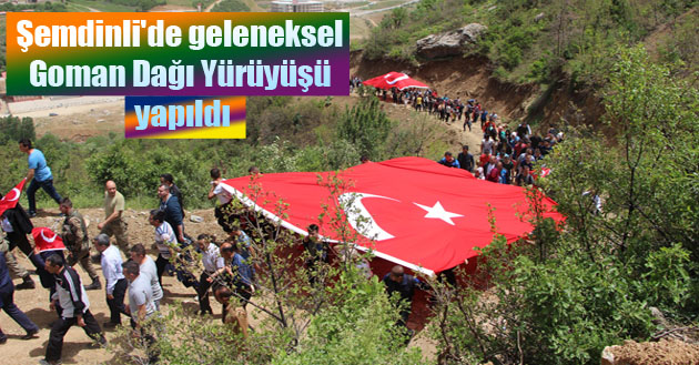 Şemdinli’de geleneksel Goman Dağı Yürüyüşü yapıldı