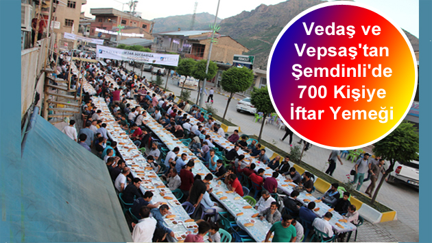 Vedaş ve Vepsaş’tan Şemdinli’de 700 Kişiye İftar Yemeği
