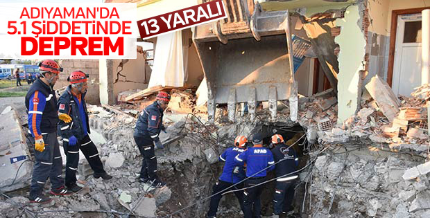 Adıyaman’da 5.1 büyüklüğünde deprem