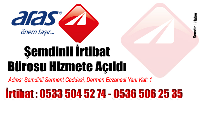 Aras Kargo Şemdinli İrtibat Bürosu Hizmete Açıldı