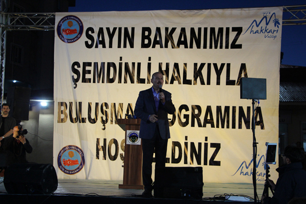 İçişleri Bakanı Süleyman Soylu Şemdinli’de