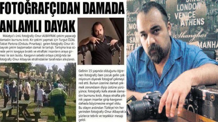 Fotoğrafçı damatla kavga etti: Çocuk gelin fotoğrafı çekmem!