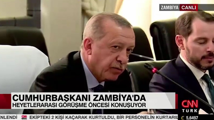 Erdoğan konuşurken Albayrak uyudu