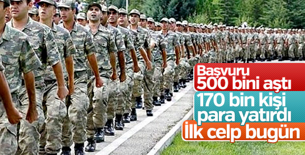 Bedellide sayı 515 bini geçti