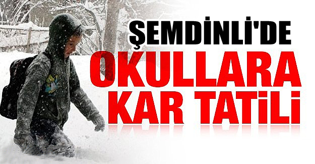 Şemdinli’de okullar tatil edildi