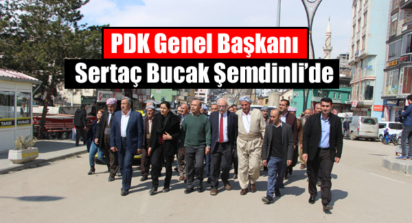 PDK Genel Başkanı Sertaç Bucak Şemdinli’de