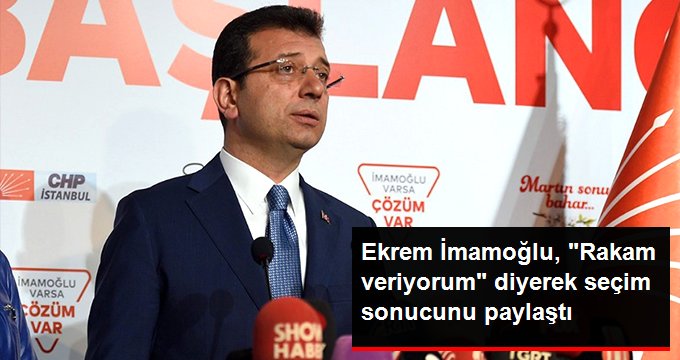 İmamoğlu: YSK verilerine göre de kazandık