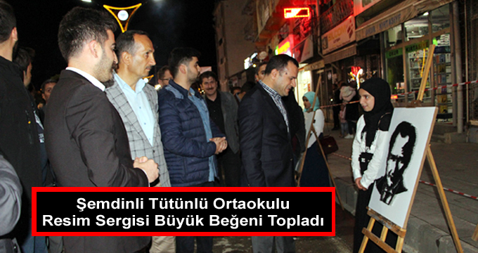 Şemdinli Tütünlü Ortaokulu Resim Sergisi Büyük Beğeni Topladı