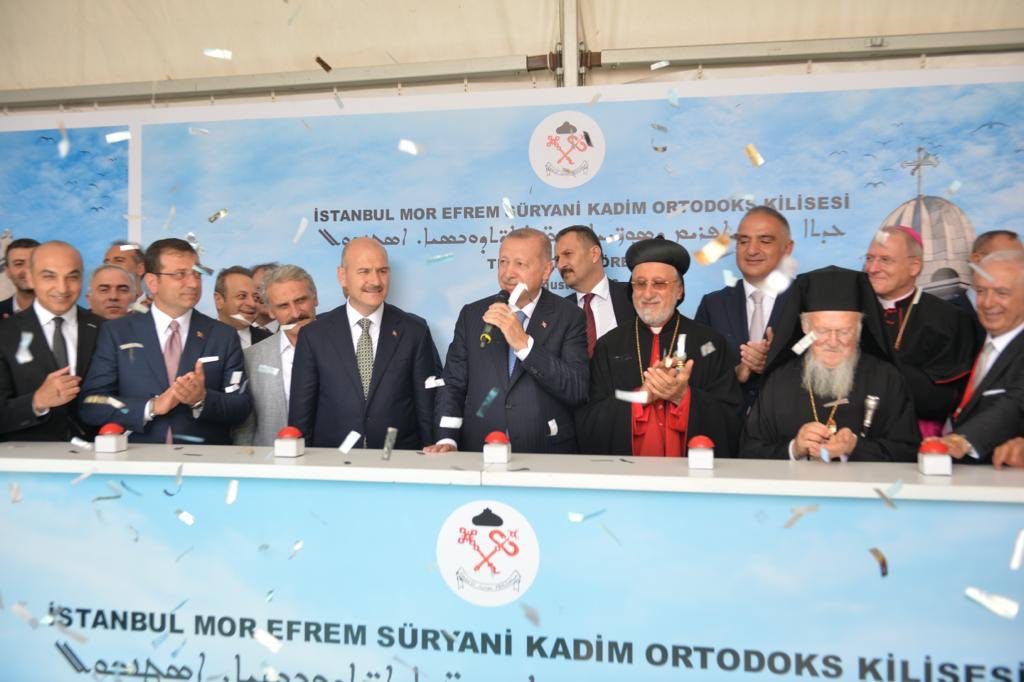Erdoğan, Süryani kilisesinin temelini attı