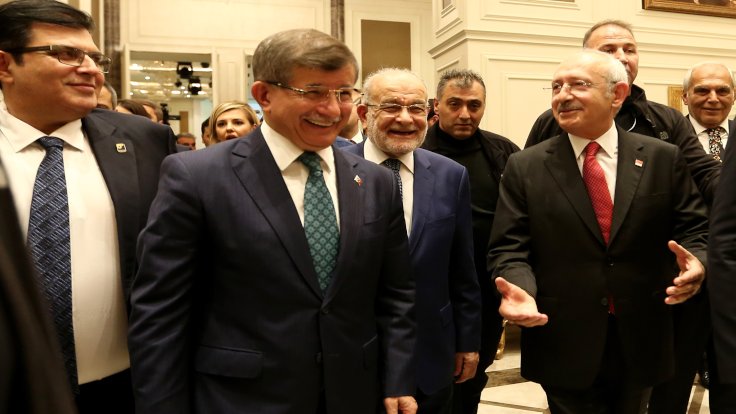 Kılıçdaroğlu, Karamollaoğlu ve Davutoğlu  bir araya geldi
