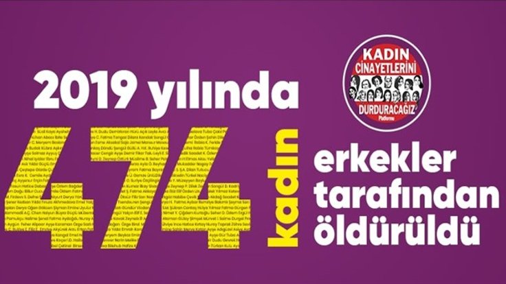 Bir yılda 474 kadın öldürüldü