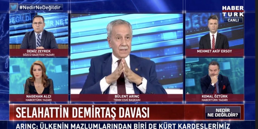 Bülent Arınç: ‘Demirtaş ve Kavala tahliye edilmeli’