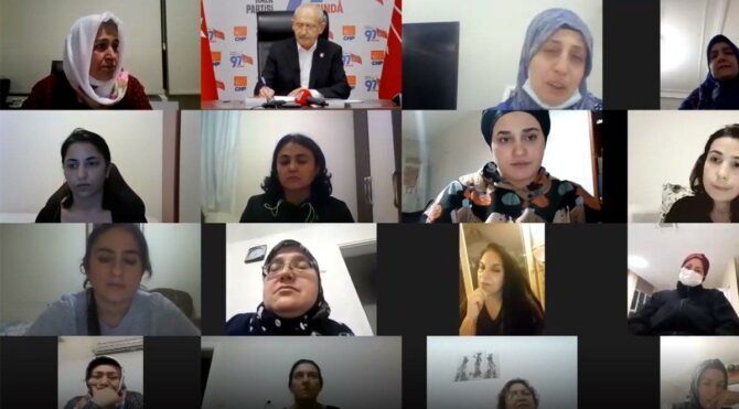 Kılıçdaroğlu, ev emekçisi kadınlarla bir araya geldi