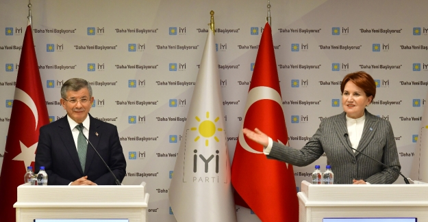 Davutoğlu’ndan Akşener’e destek ziyareti