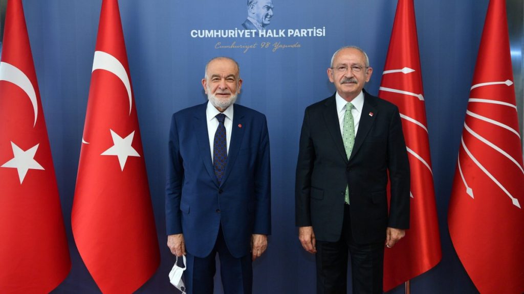 Kemal Kılıçdaroğlu ve Temel Karamollaoğlu buluştu