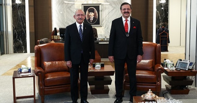 Kılıçdaroğlu, TOBB Başkanı Hisarcıklıoğlu ile görüştü