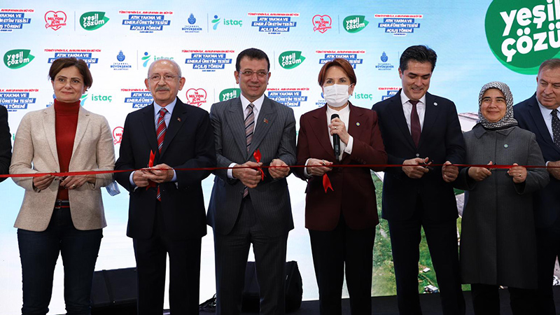 Kılıçdaroğlu, Akşener ve İmamoğlu açılışta bir araya geldi