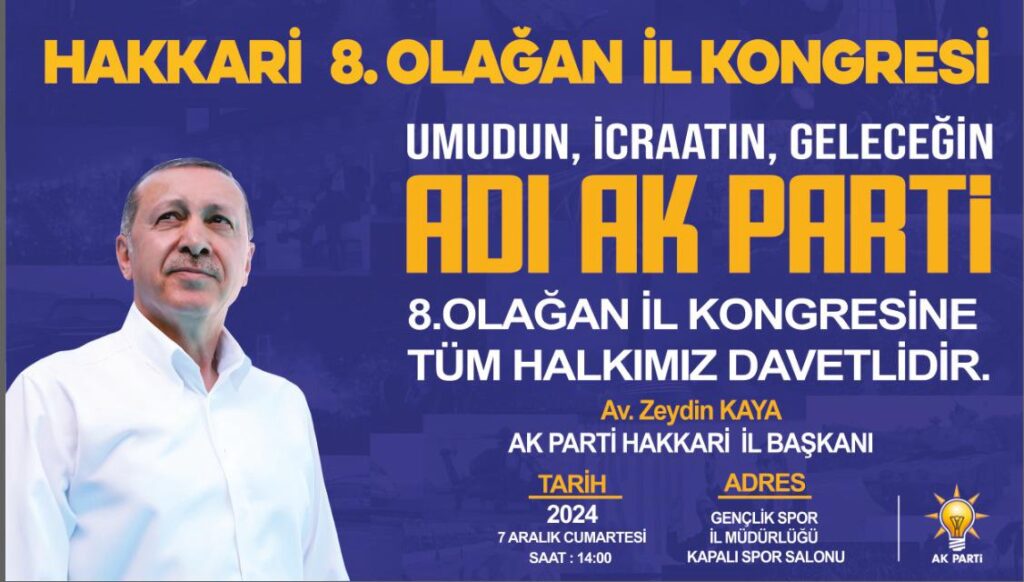 Zeydin Kaya’dan Kongreye Davet