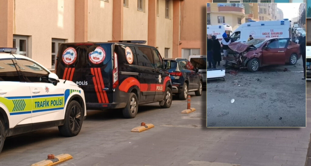 Batman’da okul servisi ile otomobil çarpıştı: 17’si öğrenci 20 yaralı