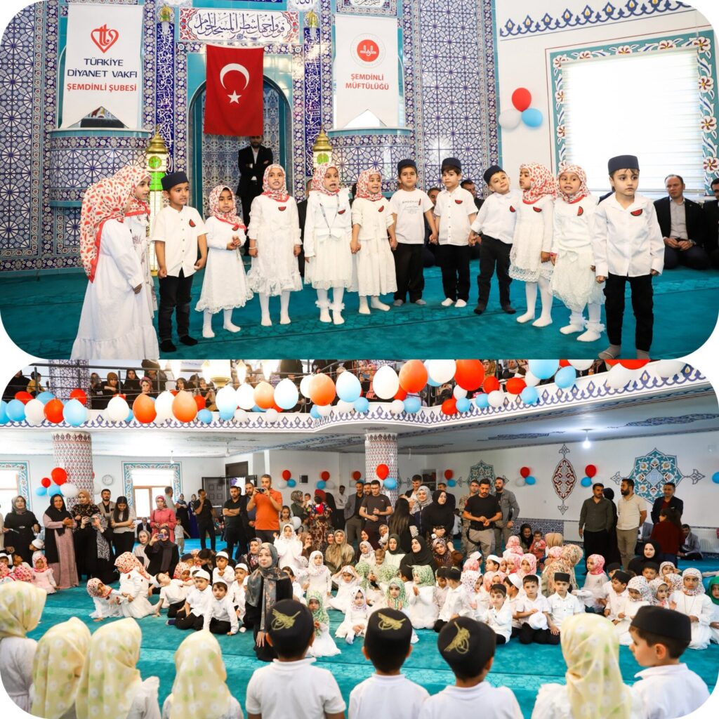 Şemdinli’de 4-6 yaş Kur’an Kursu öğrencilerinin yıl sonu etkinliği