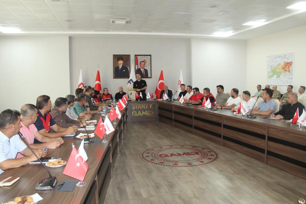 Şırnak’ta deprem tatbikatı toplantısı