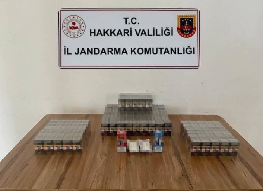 Çukurca’da 985 paket kaçak sigara ele geçirildi