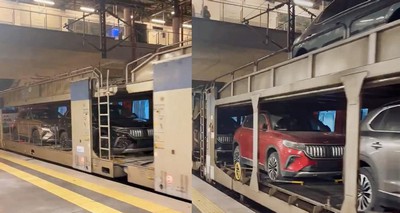 Almanya’dan sipariş edilen Togg otomobilleri trenle Avrupa’ya gidiyor