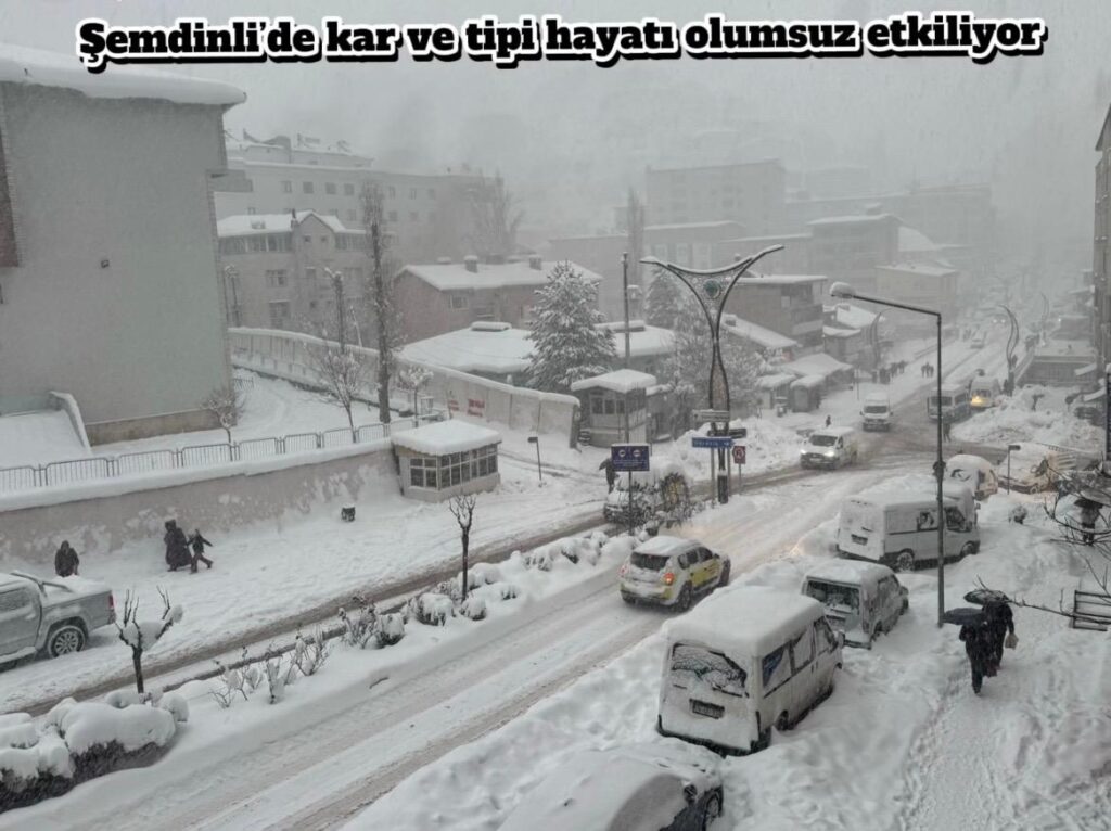 Şemdinli’de Yoğun Kar Yağışı Hayatı Olumsuz Etkiledi
