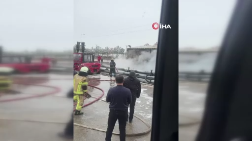 Diyarbakır’da ham petrol havuzunda yangın