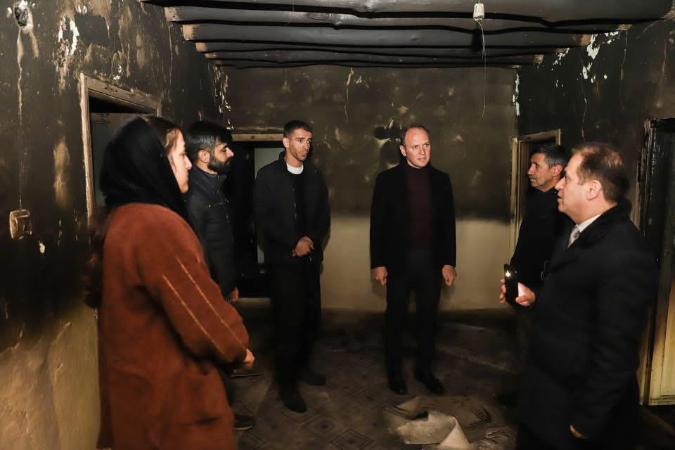 Kaymakam Akpınar Mağdur Aileyi Yalnız Bırakmadı