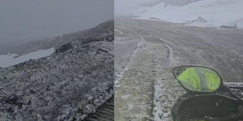 Hakkari’de Mayıs ortasında kar ve fırtına sürprizi