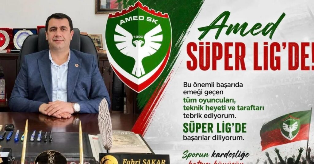 Başkan Şakar’dan Amedspor’a Süper Lig Tebriği