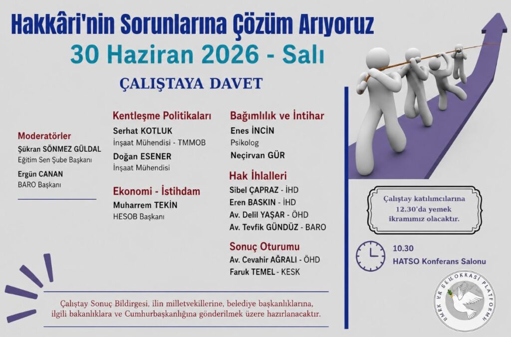 Hakkâri’nin Sorunları Çalıştayda Masaya Yatırılacak