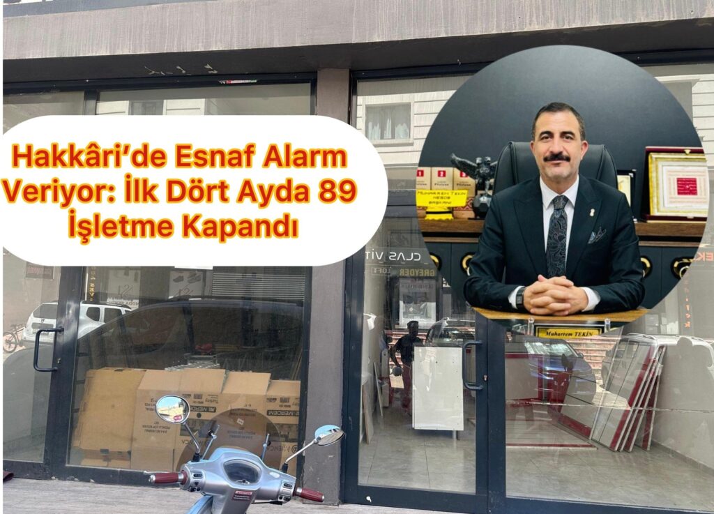 Hakkâri’de Esnaf Alarm Veriyor: İlk Dört Ayda 89 İşletme Kapandı