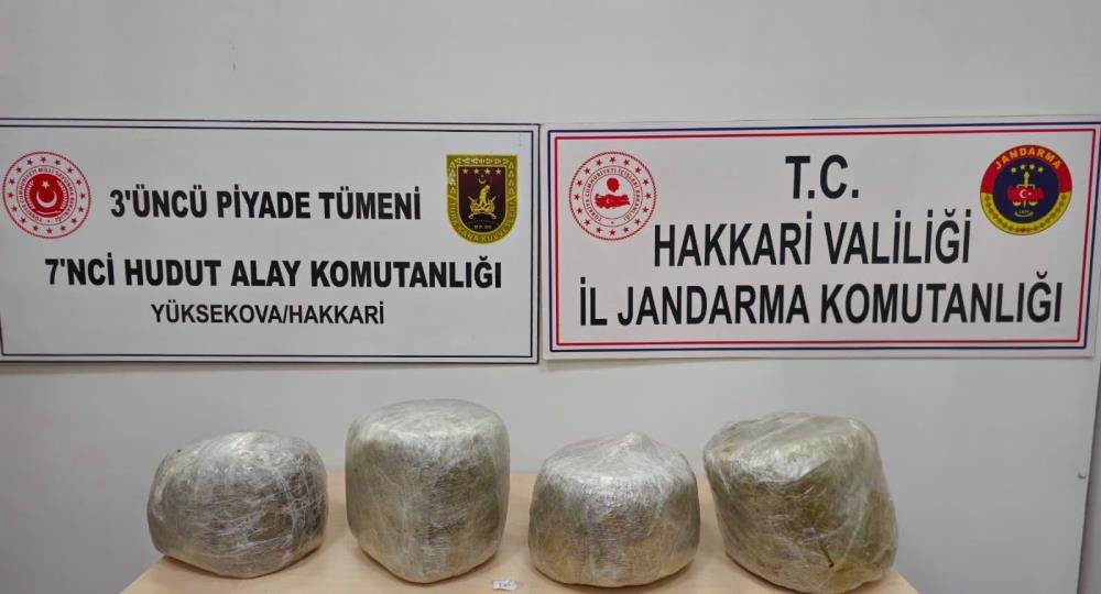 Yüksekova’da 11 kilo skunk ele geçirildi