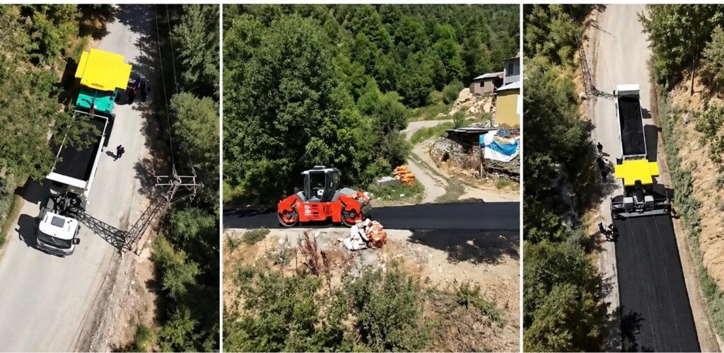 Şemdinli’de Yol Asfalt Çalışmaları Başladı